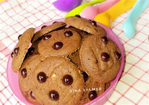 Resep Chewy Choco Chip Cookies Pr Kuekering Oleh Dina Syamer Syofia