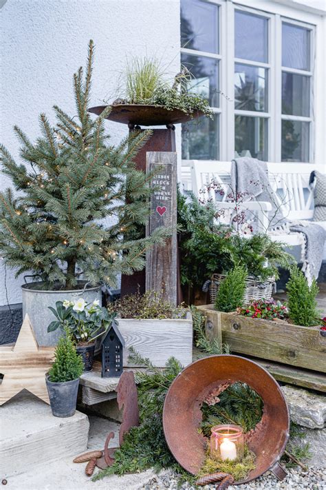 Weihnachtsstimmung Im Garten Und Auf Der Terrasse • Pomponetti