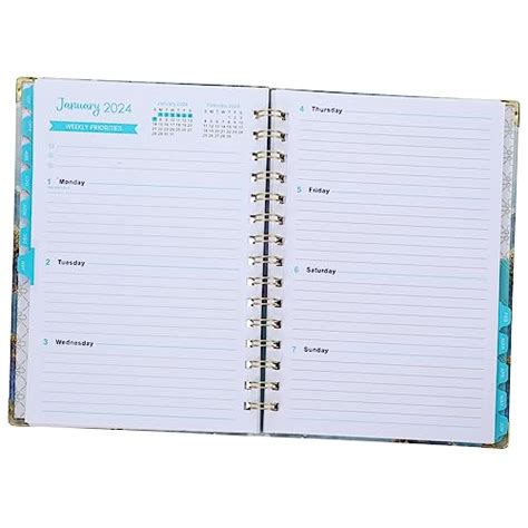 Planificador Espiral Cuaderno Forrado Personalizado