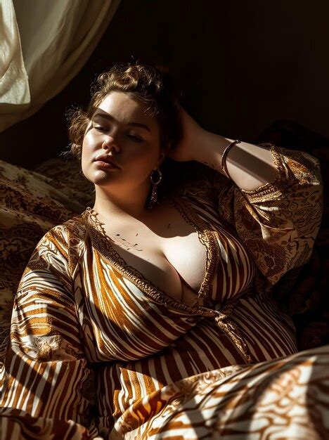 Premium Photo Hot Sexy Fashion Curvy Model In Attractive Pose Fashion Photo Session