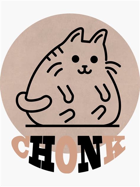 Chonk Oh Lawd He Comin Sticker Sticker For Sale By Yooy Redbubble