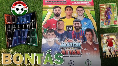 Topps Match Attax 21 22 Focis Kártyás Adventi Kalendárium Bontás