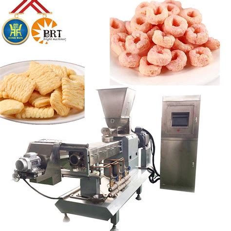 China Factory Twin Screw Snack Food Extruder Puffed Corn Snacks Food