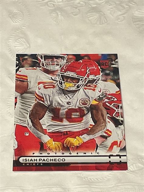 Panini Chronicles Photogenic Isiah Pacheco Ph Rc Kc Chiefs Ebay