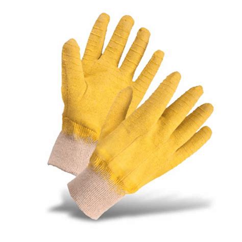 GUANTE LÁTEX ANTICORTE CORRUGADO AMARILLO THICK Kuppel