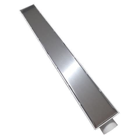 Ralo Linear Oculto X Cm Sifonado Grelha Cega Inox Polido Coletora