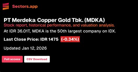 pt merdeka copper gold tbkmdka stock analysis  intelligence