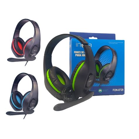 Fone Gamer Headset Gamer Microfone Inova Fon Est Reo