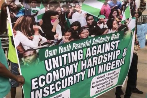 Youths Protest Economic Hardship In Osun The Nation Newspaper