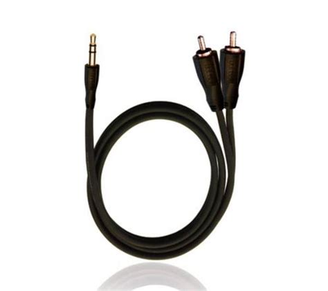 Kabel audio Oehlbach 84012 kabel jack 3,5mm na 2x RCA 0,5m Czarny ...