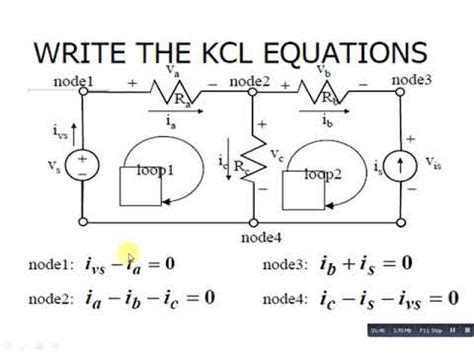 How To Make Kcl Equations For A Given Circuit Youtube