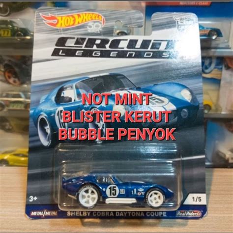 Jual Hot Wheels Shelby Cobra Daytona Coupe Not Mint Bubble Crack Circuit Legends Premium