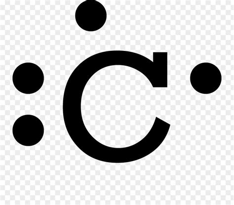 Lewis Dot Symbol Structure Valence Electron Carbon Diagram PNG Image ...