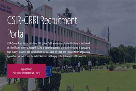 CSIR CRRI Recruitment 2023 Apply For 11 Posts At Crridom Gov In Check