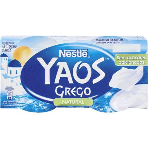 Comprar Iogurte Grego Natural Pack 4 embalagem 110 g Nestlé Yaos