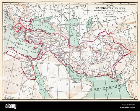 MAP OF MACEDONIAN EMPIRE. /nMap of the Macedonian Empire following the ...