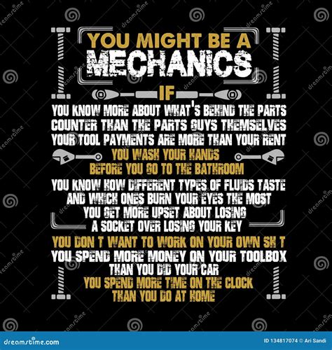Mechanic Quote and Saying Best Graphic for Your Goods Stock