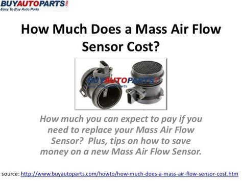 How Much Does A Mass Air Flow Sensor Cost