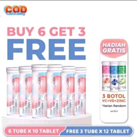 Jual Botol Coolvita Paket Cerah Bersinar Hari Collagen