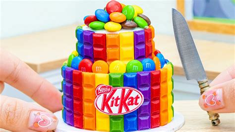 Amazing Satisfying Rainbow Miniature Kitkat Chocolate