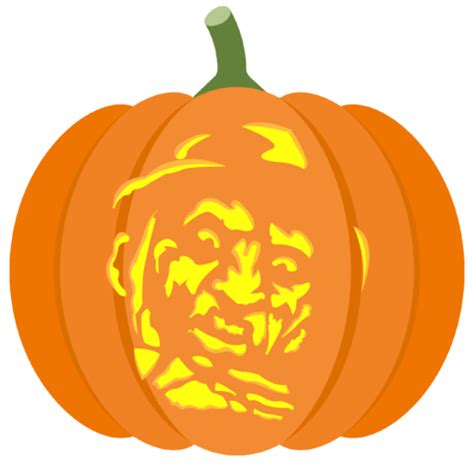 Freddy Krueger Pumpkin Stencil | Free Printable Papercraft Templates