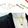 Men Necktie Shirt Collar Pin Round End Tie Clip Clasp Pin Bar Brooch