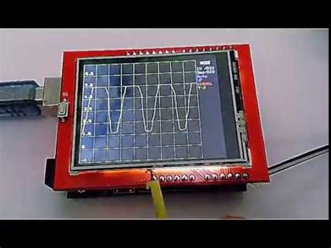 Arduino Oscilloscope Ver 1 With TFT LCD 2 4 Uno Shield YouTube