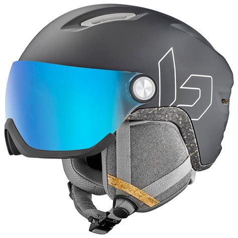 Bollé Helmet w visor Eco V Atmos Black Matte Photochromic Blue