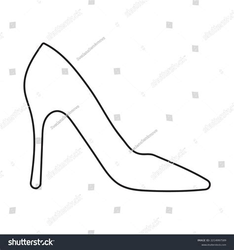 Hand Drawn Vector Illustration High Heel Stock Vector Royalty Free