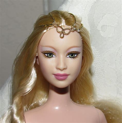 Nude Barbie Doll Fairytopia The Enchantress Goddess Long Blonde Hair Green Eyes