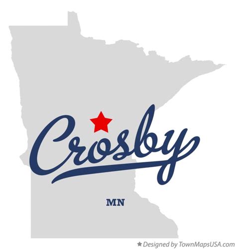 Map of Crosby, Crow Wing County, MN, Minnesota