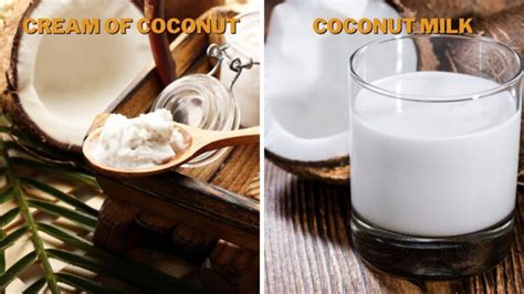 Cream of Coconut vs. Coconut Milk: Differences