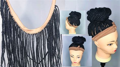 BEGINNER FRIENDLY DIY WRAP HAIR BAND BRAIDED WIG YouTube