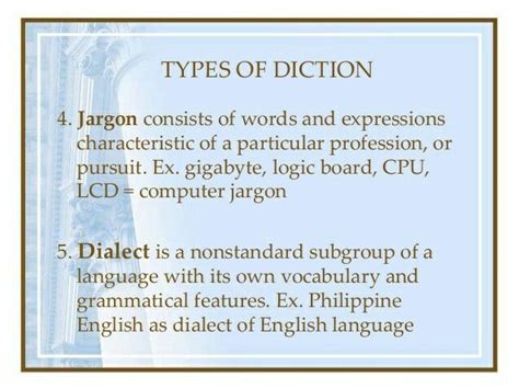 Types Of Diction Literary Devices Literary Terms Words