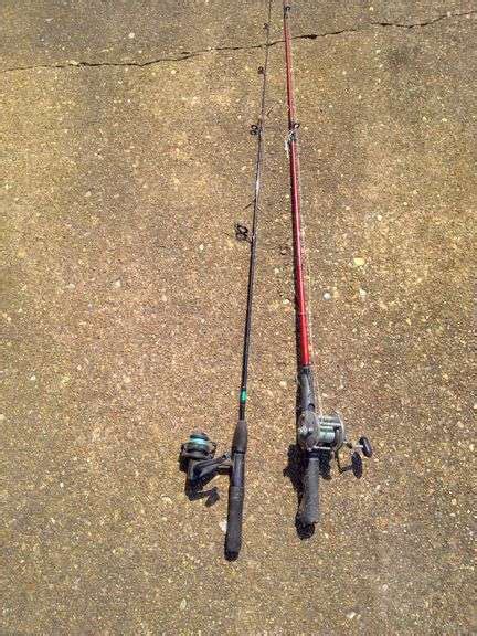 2 Fishing Rods And Reels Land Of Goshen Auction House