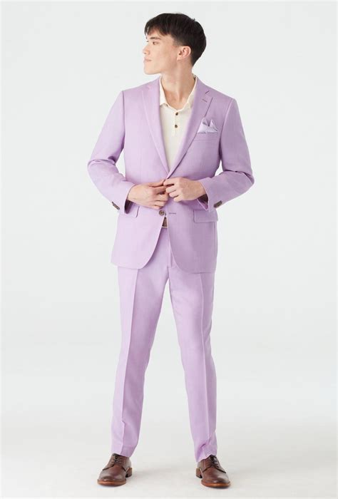 Custom Suits Made For You Knotting Birdseye Lilac Suit Indochino