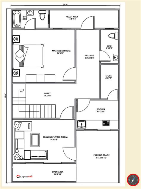 South Facing House Vastu Plan for 1BHK, 2BHK & 3BHK