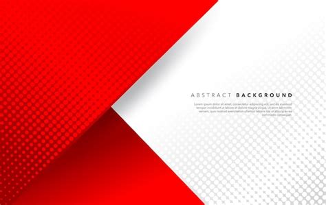 Premium Vector | Red white modern abstract background design