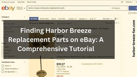 Harbor Breeze Replacement Parts Where To Find Them And More Harbor Breeze Fan