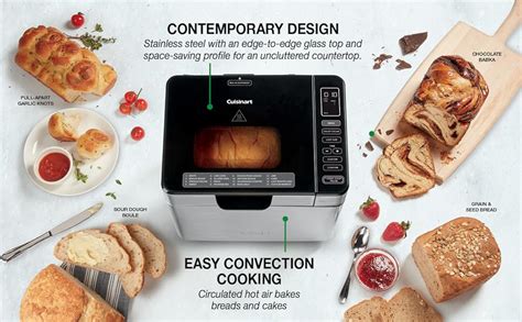 Cuisinart Convection Bread Maker Machine 16 Menu Options 3 Loaf Sizes