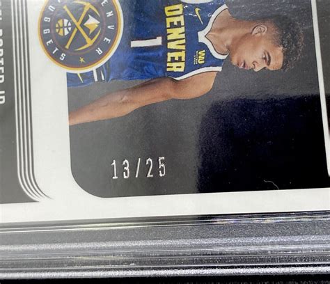 Michael Porter Jr 2018 19 Optic Signature Series Blue 25 Rookie RC MPJ