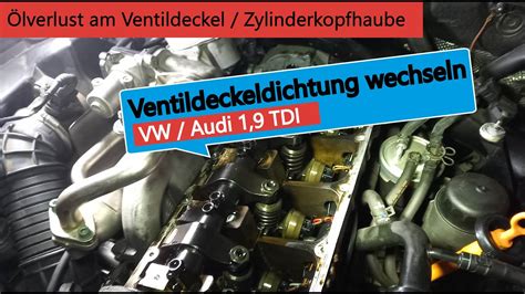 Ventildeckeldichtung Wechseln Beim Vw Audi Tdi Motor