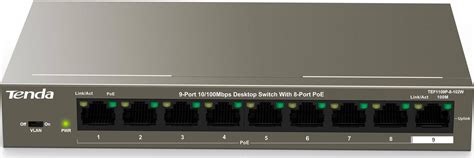 Tenda Tef P W Port Fast Ethernet Unmanaged Port Poe Switch