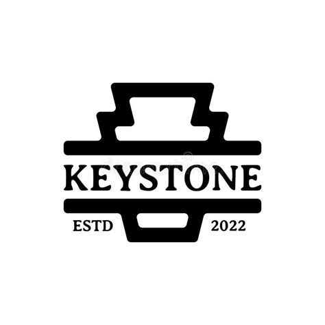 Keystone Vintage Logo Design Stock Vector Illustration Of Logo