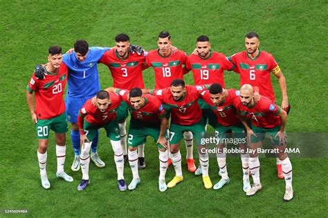 Morocco Team Group Before The Fifa World Cup Qatar 2022 Semi Final