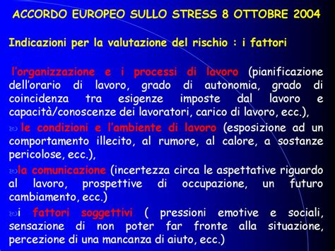 STRESS LAVORO CORRELATO LEVOLUZIONE NORMATIVA Ppt Scaricare