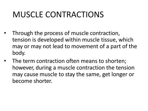 SOLUTION: Muscle contraction types - Studypool