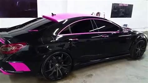 Mercedes Amg Cls 63 Hot Pink Vinyl Wrap Youtube