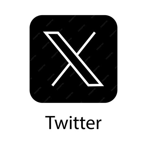 黒い背景に新しい Twitter ロゴ X アイコンをベクトルします。 プレミアムベクター