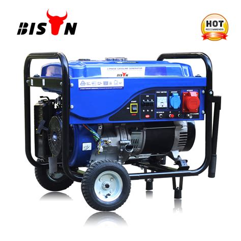 Bison China 5kw Easy Moving Gas Power Electric Generator For Sale